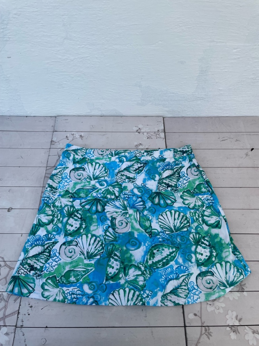 Banana Boat Women's Blue & Green Printed Skirt